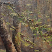 Load image into Gallery viewer, Vintage Oil on Canvas Simon G Foret de Soignes 1986 Gilt Framed Painting. B12720
