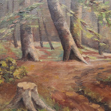 Load image into Gallery viewer, Vintage Oil on Canvas Simon G Foret de Soignes 1986 Gilt Framed Painting. B12720
