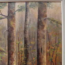 Load image into Gallery viewer, Vintage Oil on Canvas Simon G Foret de Soignes 1986 Gilt Framed Painting. B12720
