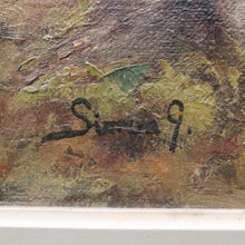 Load image into Gallery viewer, Vintage Oil on Canvas Simon G Foret de Soignes 1986 Gilt Framed Painting. B12720
