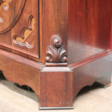 Load image into Gallery viewer, Antique French Rosewood Marble Top Hall Cabinet c1870 – Single Door with 2 Keys. B12486
