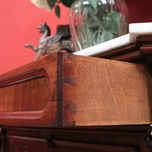 Load image into Gallery viewer, Antique French Rosewood Marble Top Hall Cabinet c1870 – Single Door with 2 Keys. B12486
