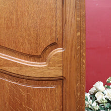 Load image into Gallery viewer, x SOLD Antique French Oak 2 Door Wardrobe Cloak Cabinet with Hanging Rail and Shelves. B12760
