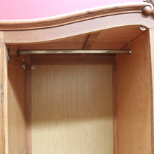 Load image into Gallery viewer, x SOLD Antique French Oak 2 Door Wardrobe Cloak Cabinet with Hanging Rail and Shelves. B12760
