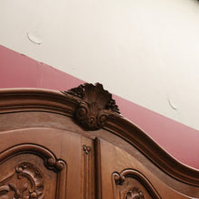 Load image into Gallery viewer, Antique French Four-Door Armoire with Hanging and Shelving – Three Keys Included. B12264
