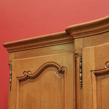 Load image into Gallery viewer, Antique French Four-Door Armoire with Hanging and Shelving – Three Keys Included. B12264
