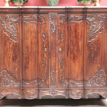 Load image into Gallery viewer, x SOLD Antique French Oak Two Door Sideboard with Curved Doors Entry or Foyer Cabinet. B12718
