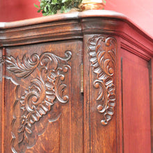 Load image into Gallery viewer, x SOLD Antique French Oak Two Door Sideboard with Curved Doors Entry or Foyer Cabinet. B12718

