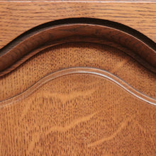 Load image into Gallery viewer, Pair of French Oak Bedside Cabinets with Brass Handles – Left &amp; Right Opening. B12322
