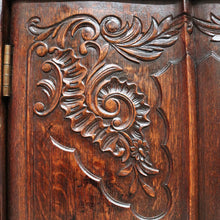 Load image into Gallery viewer, x SOLD Antique French Oak Two Door Sideboard with Curved Doors Entry or Foyer Cabinet. B12718
