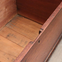Load image into Gallery viewer, Antique Australian Cedar Chest Blanket Box with Iron Handles &amp; Original Candle Box. B12495
