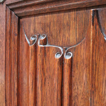 Load image into Gallery viewer, x SOLD Antique French Oak Gothic Sideboard with Quatrefoil and Linenfold Carving. B12708
