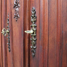 Load image into Gallery viewer, Antique French Walnut Breakfront Sideboard with Marble Top and Carved Detail. B12252
