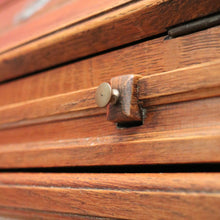 Load image into Gallery viewer, Antique French Oak Writing Bureau with Fitted Interior &amp; Scroll Feet. 2 Drawers. B12308
