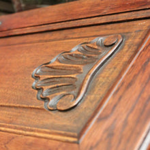 Load image into Gallery viewer, Antique French Oak Writing Bureau with Fitted Interior &amp; Scroll Feet. 2 Drawers. B12308
