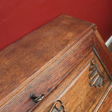 Load image into Gallery viewer, Antique French Oak Writing Bureau with Fitted Interior &amp; Scroll Feet. 2 Drawers. B12308
