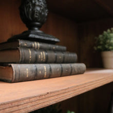 Load image into Gallery viewer, Antique Australian Cedar Bookcase with Central Gothic Arch Glass Door. B12498
