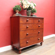Load image into Gallery viewer, Antique Australian Cedar Chest of Drawers Five Drawer Full Cedar Construction. B12873
