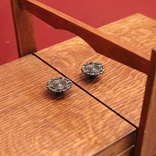 Load image into Gallery viewer, Vintage French Oak Sewing Box – Scissor-Action 3-Tier, 6-Drawer Design with Twin Pedestal Base &amp; Stretcher. B12294

