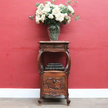Load image into Gallery viewer, x SOLD Antique French Art Nouveau Lamp or Jardiniere Stand with Marble Top. B12816
