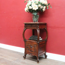 Load image into Gallery viewer, x SOLD Antique French Art Nouveau Lamp or Jardiniere Stand with Marble Top. B12816
