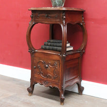 Load image into Gallery viewer, x SOLD Antique French Art Nouveau Lamp or Jardiniere Stand with Marble Top. B12816
