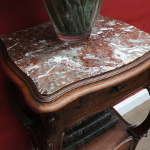 Load image into Gallery viewer, x SOLD Antique French Art Nouveau Lamp or Jardiniere Stand with Marble Top. B12816
