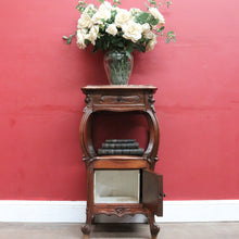 Load image into Gallery viewer, x SOLD Antique French Art Nouveau Lamp or Jardiniere Stand with Marble Top. B12816

