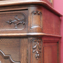 Load image into Gallery viewer, Antique French Oak Two Height China Cabinet or Bookcase with Glass Doors. B12703
