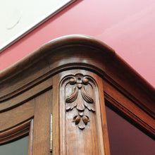 Load image into Gallery viewer, Antique French Oak Two Height China Cabinet or Bookcase with Glass Doors. B12703
