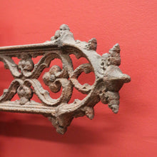 Load image into Gallery viewer, Antique French Wrought Iron Crucifix with Fretwork – Garden Memorial Cross. B12518
