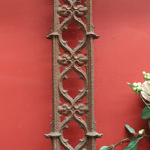 Load image into Gallery viewer, Antique French Wrought Iron Crucifix with Fretwork – Garden Memorial Cross. B12518
