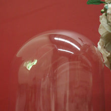 Load image into Gallery viewer, x SOLD Antique Glass Dome and Wooden Base, Statue, Religious, Clock Cover, Taxidermy Dome. B12316
