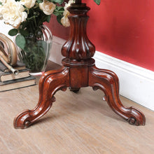Load image into Gallery viewer, Australian Cedar Piano Stool Swivel Seat on Tri Leg Pedestal Base. B12934
