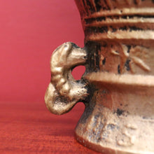 Load image into Gallery viewer, Antique French Brass Mortar &amp; Pestle – Ornate, Heavy, Decorative &amp; Usable. B12411
