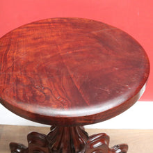 Load image into Gallery viewer, Australian Cedar Piano Stool Swivel Seat on Tri Leg Pedestal Base. B12934
