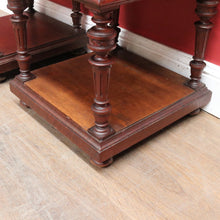 Load image into Gallery viewer, x SOLD Antique French Walnut Marble Top Bedside Cabinets True Pair. B12929
