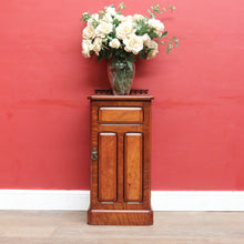 Load image into Gallery viewer, A Blain and Sons Liverpool Walnut Bedside Cabinet with Satinwood Inlay. B12918
