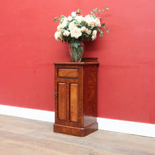 Load image into Gallery viewer, A Blain and Sons Liverpool Walnut Bedside Cabinet with Satinwood Inlay. B12918
