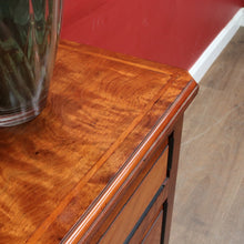 Load image into Gallery viewer, A Blain and Sons Liverpool Walnut Bedside Cabinet with Satinwood Inlay. B12918
