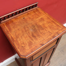 Load image into Gallery viewer, A Blain and Sons Liverpool Walnut Bedside Cabinet with Satinwood Inlay. B12918
