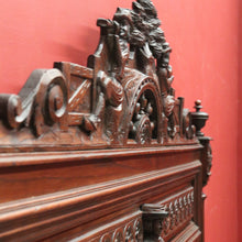 Load image into Gallery viewer, x SOLD Antique Brittany Double Bed – Carved French Timber, Complete with Slats. B12421
