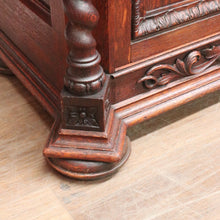 Load image into Gallery viewer, Antique French Oak Hall Cabinet Barley Twist Columns Single Door. B12915
