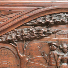 Load image into Gallery viewer, x SOLD Antique Brittany Double Bed – Carved French Timber, Complete with Slats. B12421
