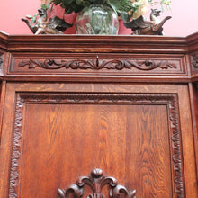 Load image into Gallery viewer, Antique French Oak Hall Cabinet Barley Twist Columns Single Door. B12915
