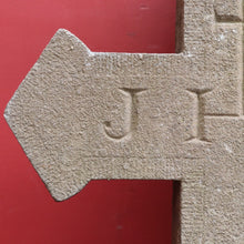 Load image into Gallery viewer, x SOLD Antique French Bluestone Crucifix Suitable for Indoor or Garden Use. B11854
