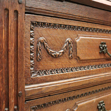 Load image into Gallery viewer, Antique French Oak Drop-Front Writing Bureau with Drawers and Cupboard. B12250
