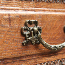 Load image into Gallery viewer, Antique French Oak Drop-Front Writing Bureau with Drawers and Cupboard. B12250
