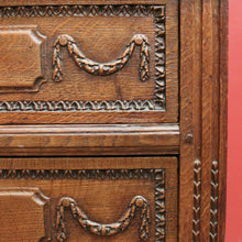 Load image into Gallery viewer, Antique French Oak Drop-Front Writing Bureau with Drawers and Cupboard. B12250
