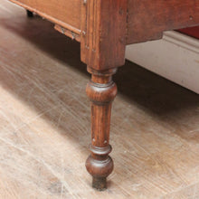Load image into Gallery viewer, Antique French Oak Drop-Front Writing Bureau with Drawers and Cupboard. B12250
